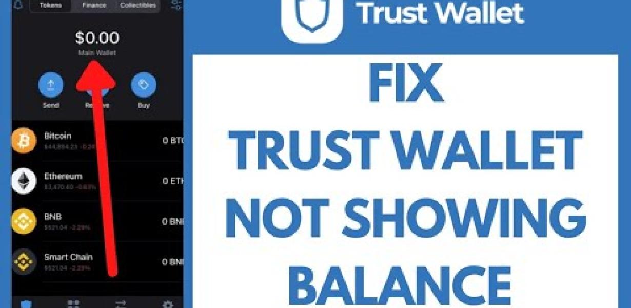 Bnb not visible in trust walle
