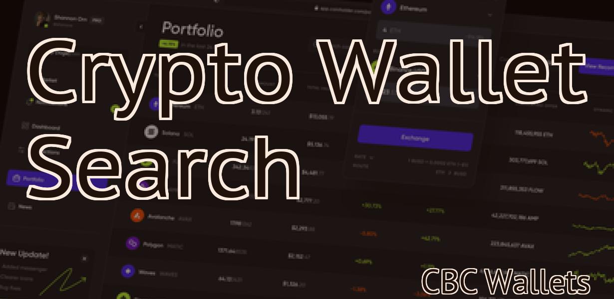 Crypto Wallet Search