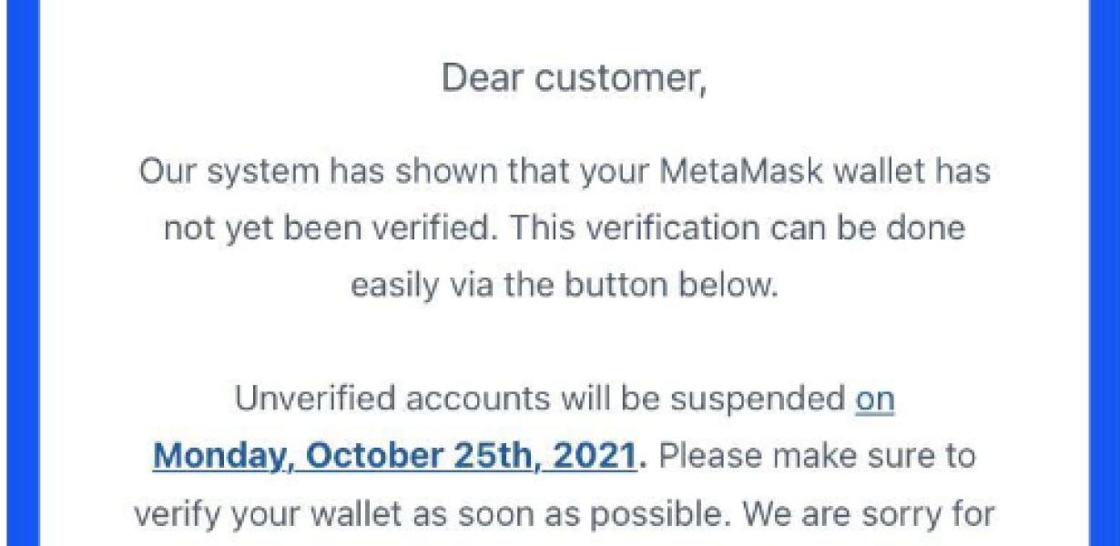 Metamask Verify Wallet Scam: H