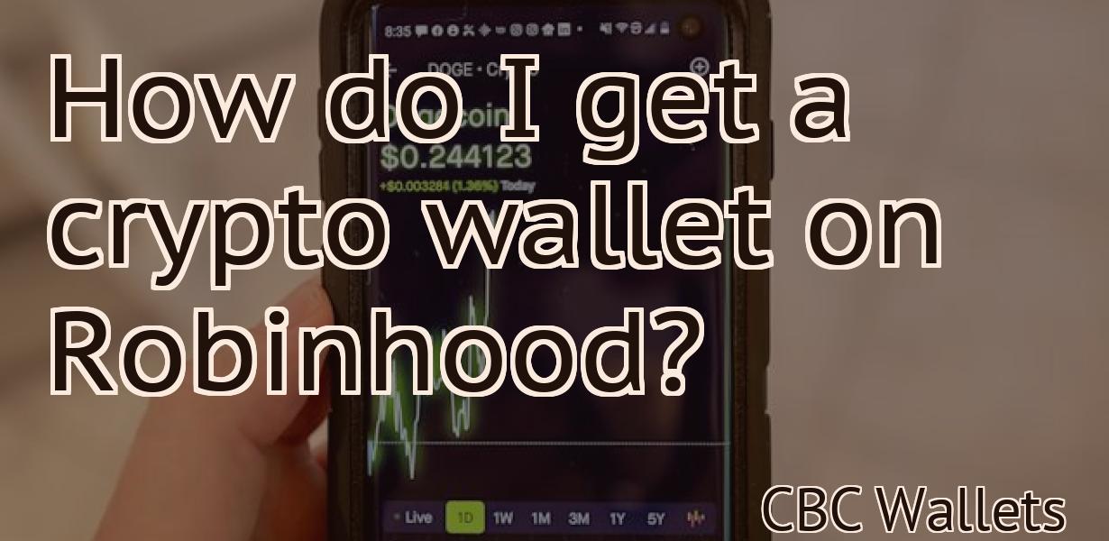 How do I get a crypto wallet on Robinhood?