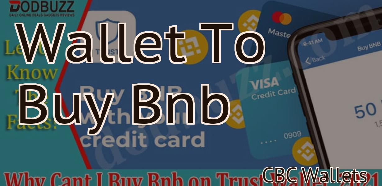 Wallet To Buy Bnb