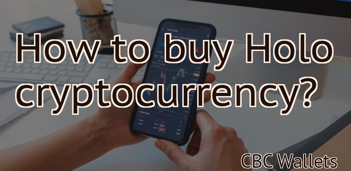 How to buy Holo cryptocurrency?