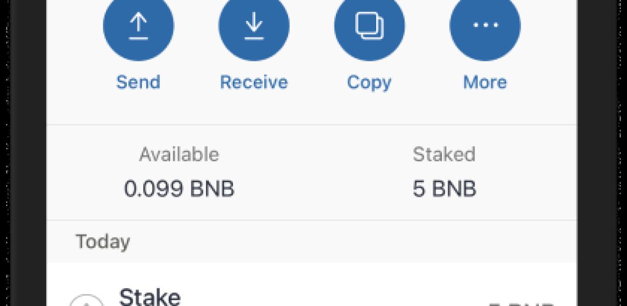 Using Trust Wallet to stake BN