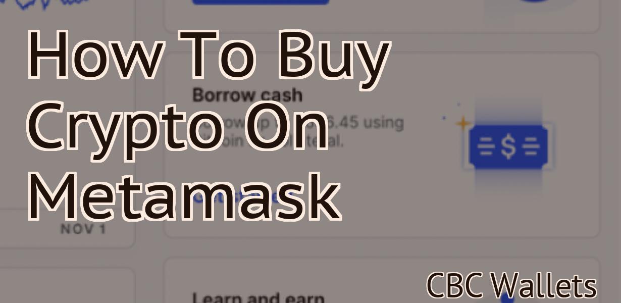 How To Buy Crypto On Metamask