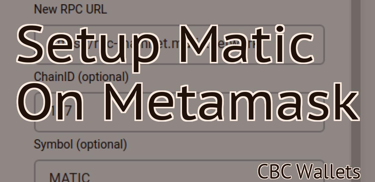 Setup Matic On Metamask