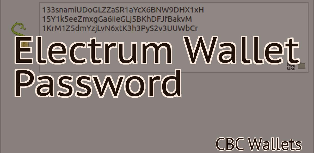 Electrum Wallet Password