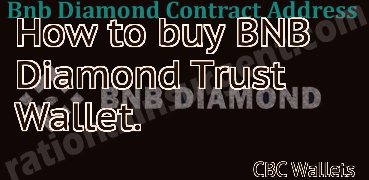 How to buy BNB Diamond Trust Wallet.