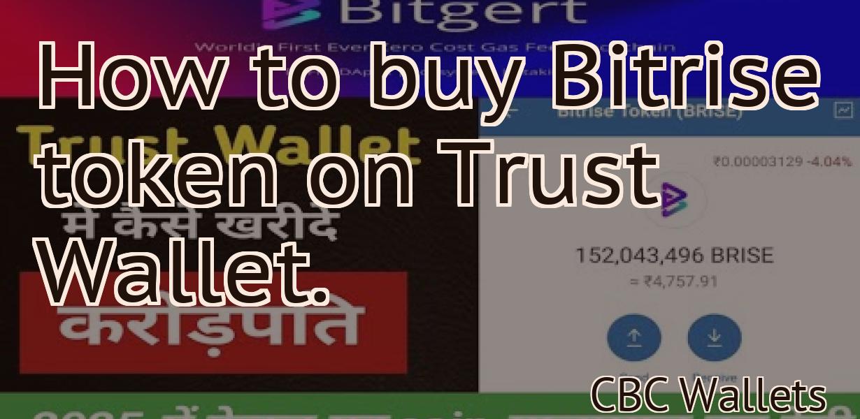 How to buy Bitrise token on Trust Wallet.