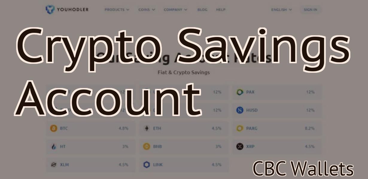 Crypto Savings Account