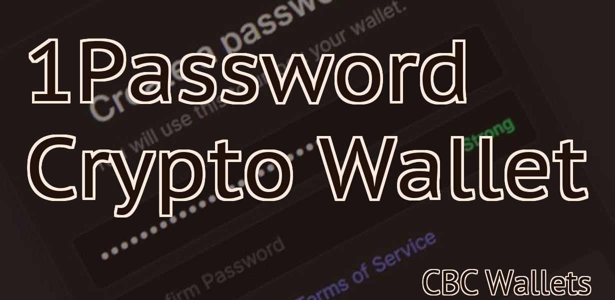 1Password Crypto Wallet
