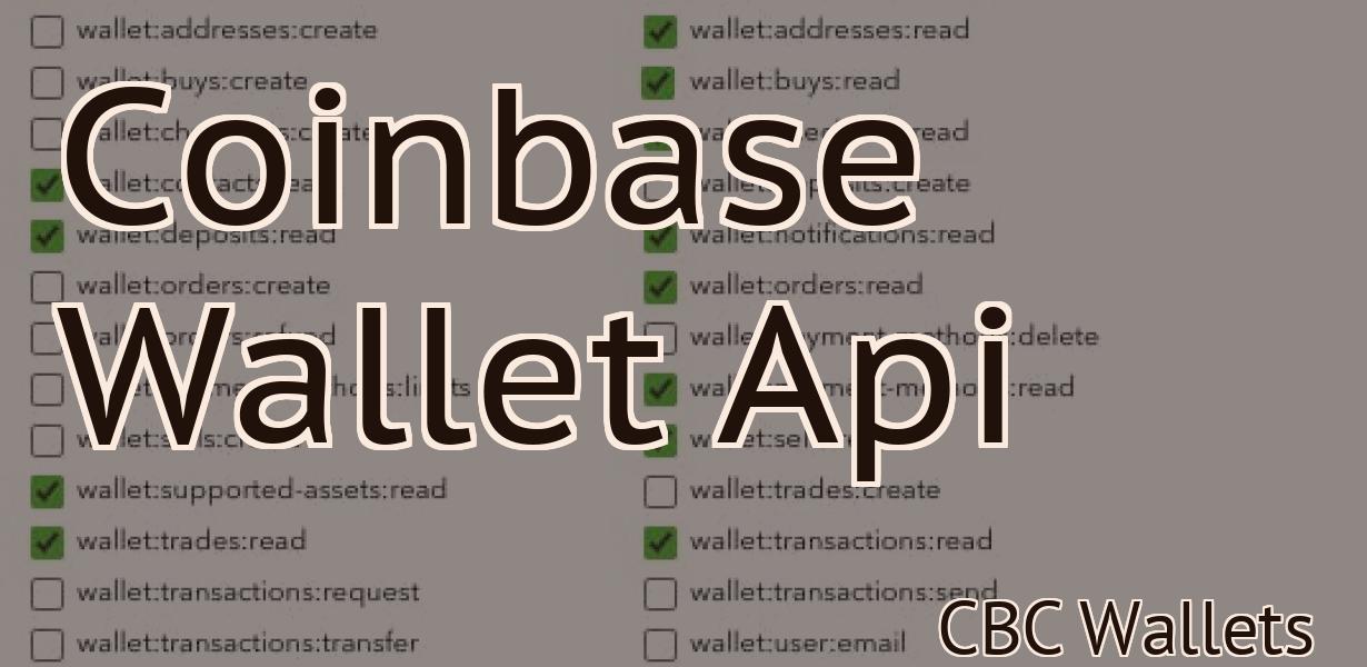 Coinbase Wallet Api