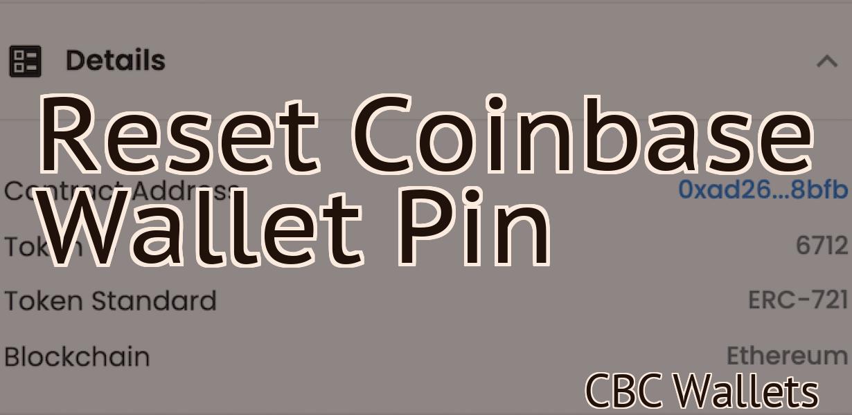 Reset Coinbase Wallet Pin