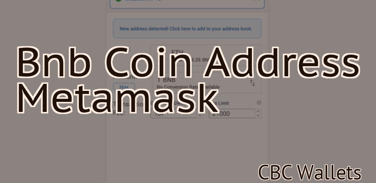 Bnb Coin Address Metamask