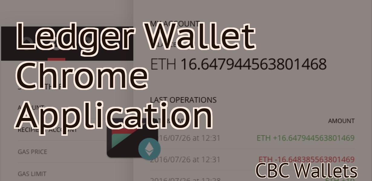 Ledger Wallet Chrome Application