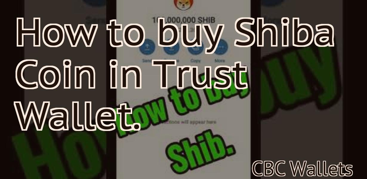 How to buy Shiba Coin in Trust Wallet.