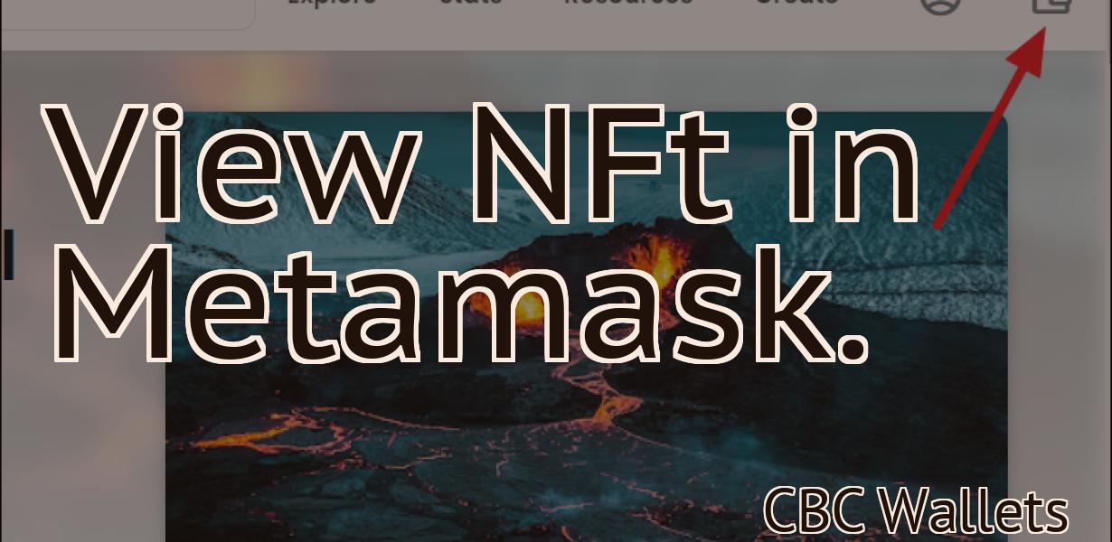 View NFt in Metamask.