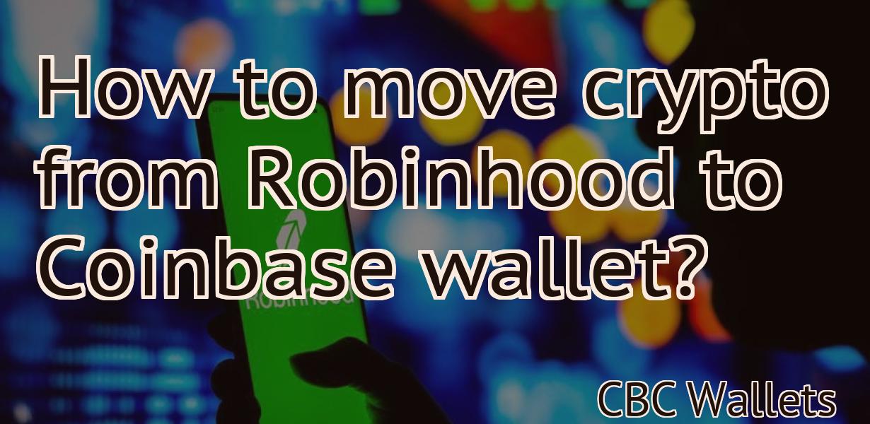 How to move crypto from Robinhood to Coinbase wallet?