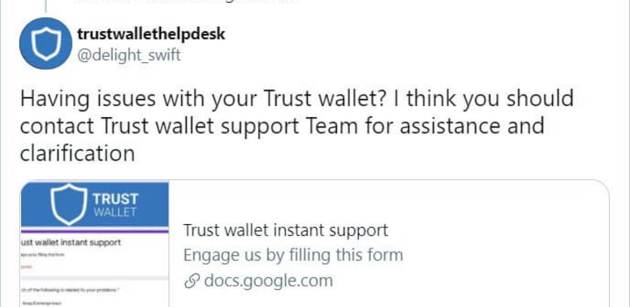 Need help using Trust Wallet? 