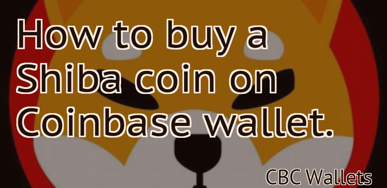 How to buy a Shiba coin on Coinbase wallet.