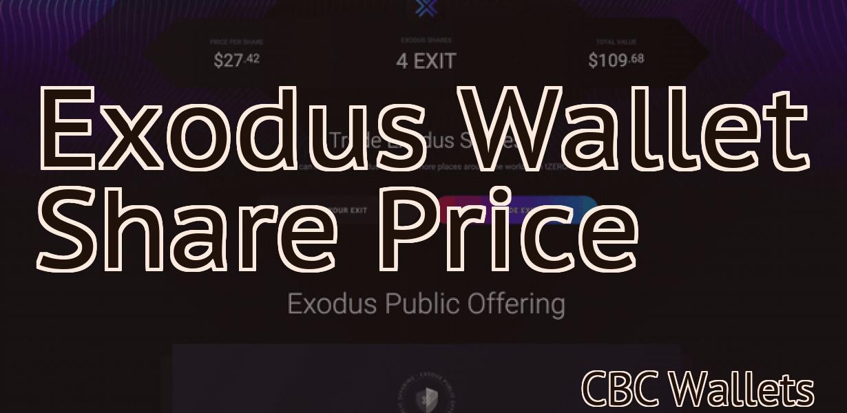 Exodus Wallet Share Price