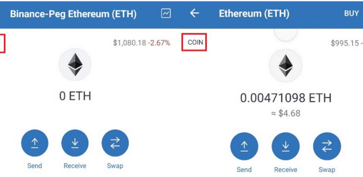 How to Switch BNB to ETH in Tr