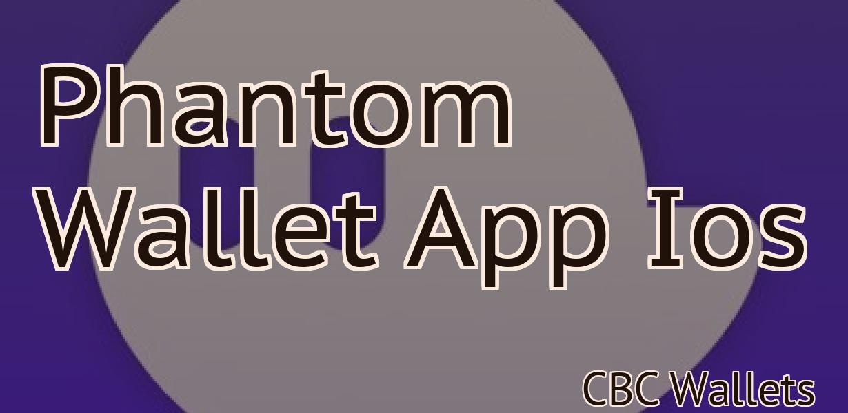 Phantom Wallet App Ios