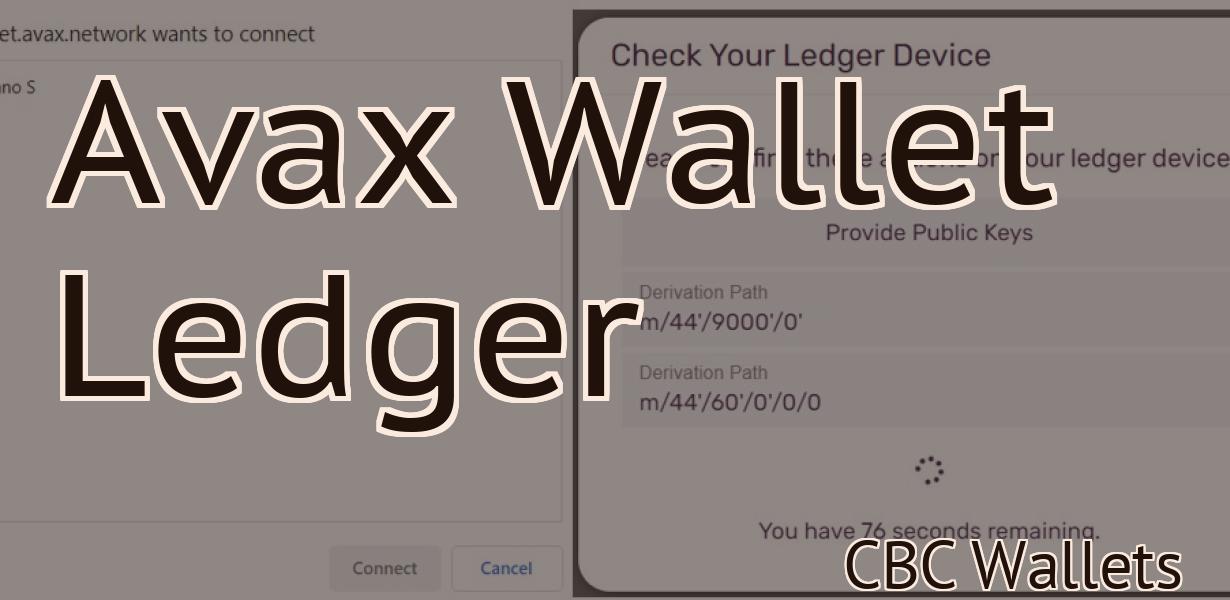 Avax Wallet Ledger