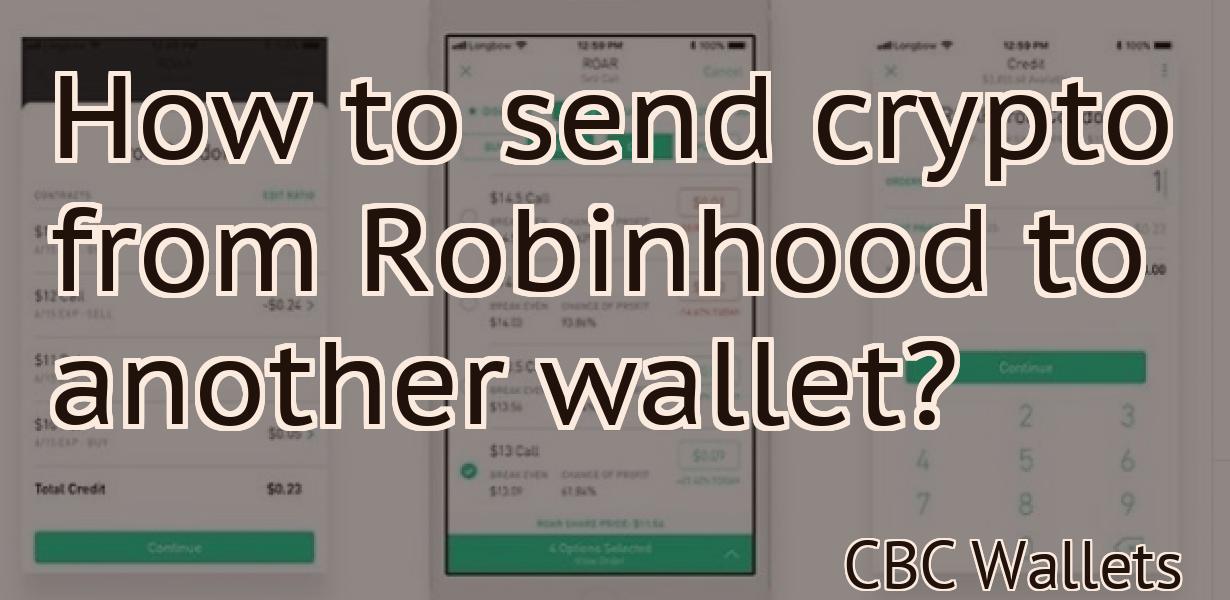 How to send crypto from Robinhood to another wallet?