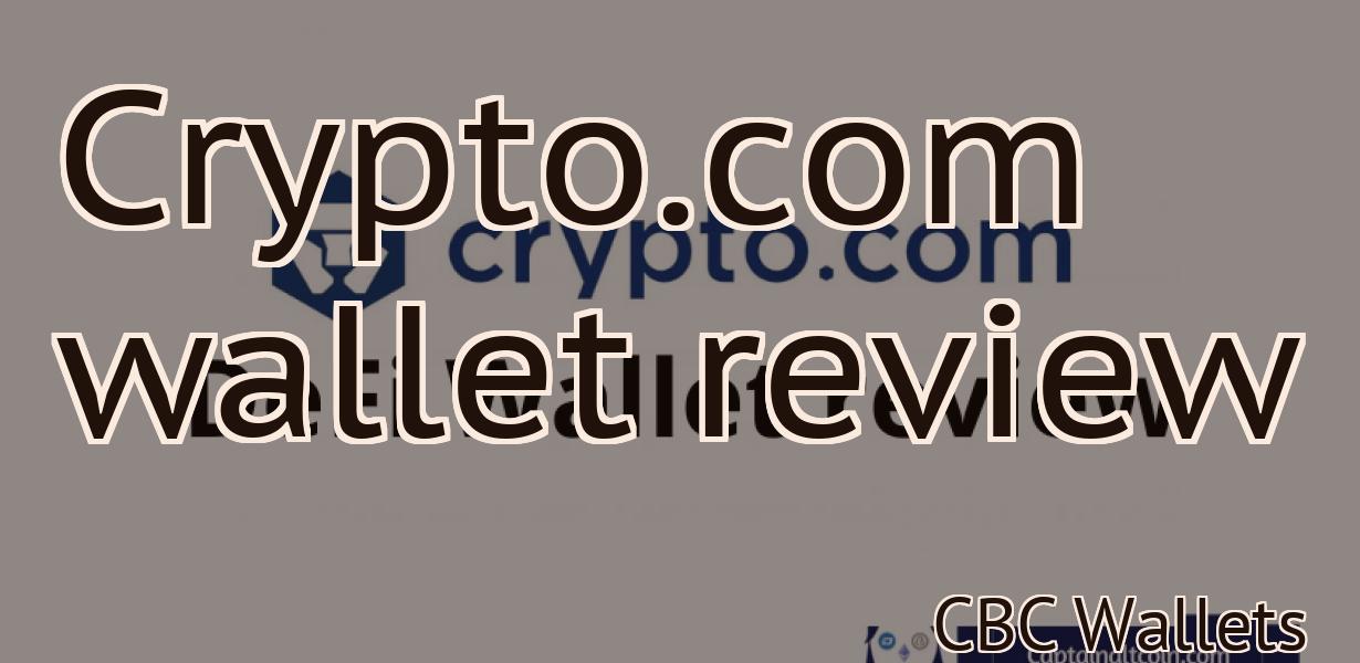 Crypto.com wallet review