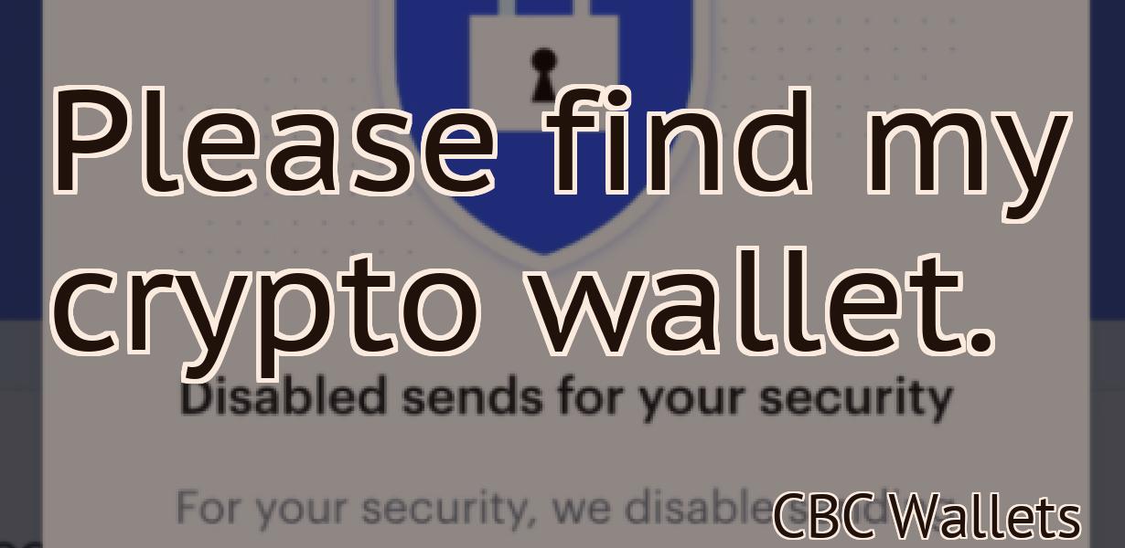 Please find my crypto wallet.