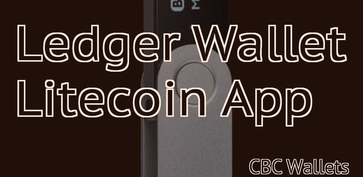 Ledger Wallet Litecoin App
