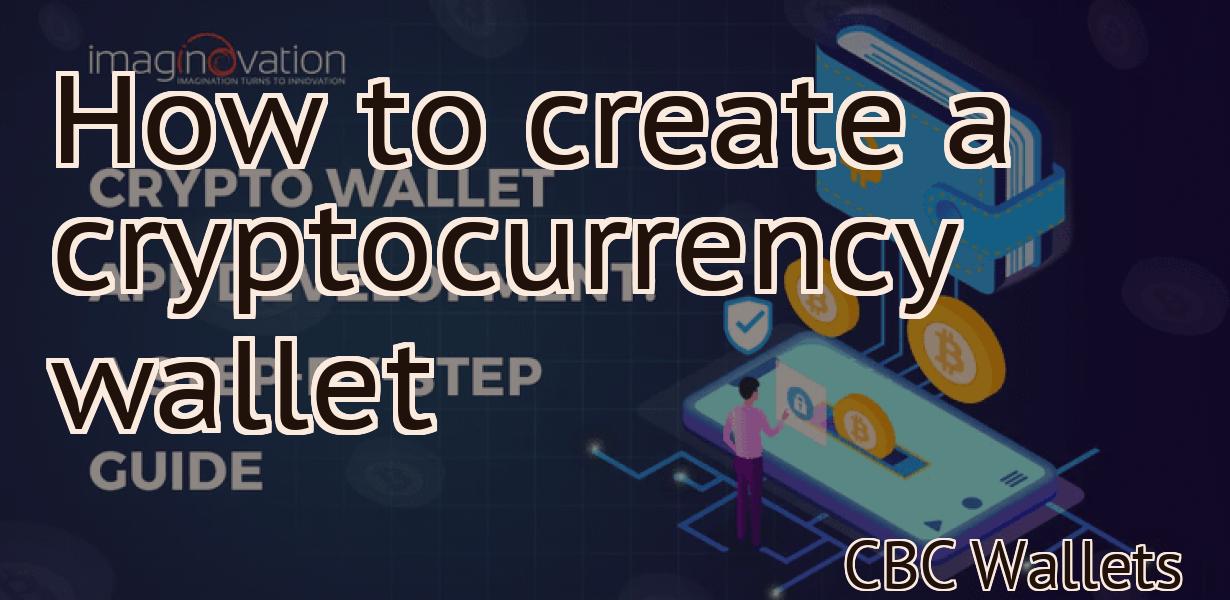 How to create a cryptocurrency wallet