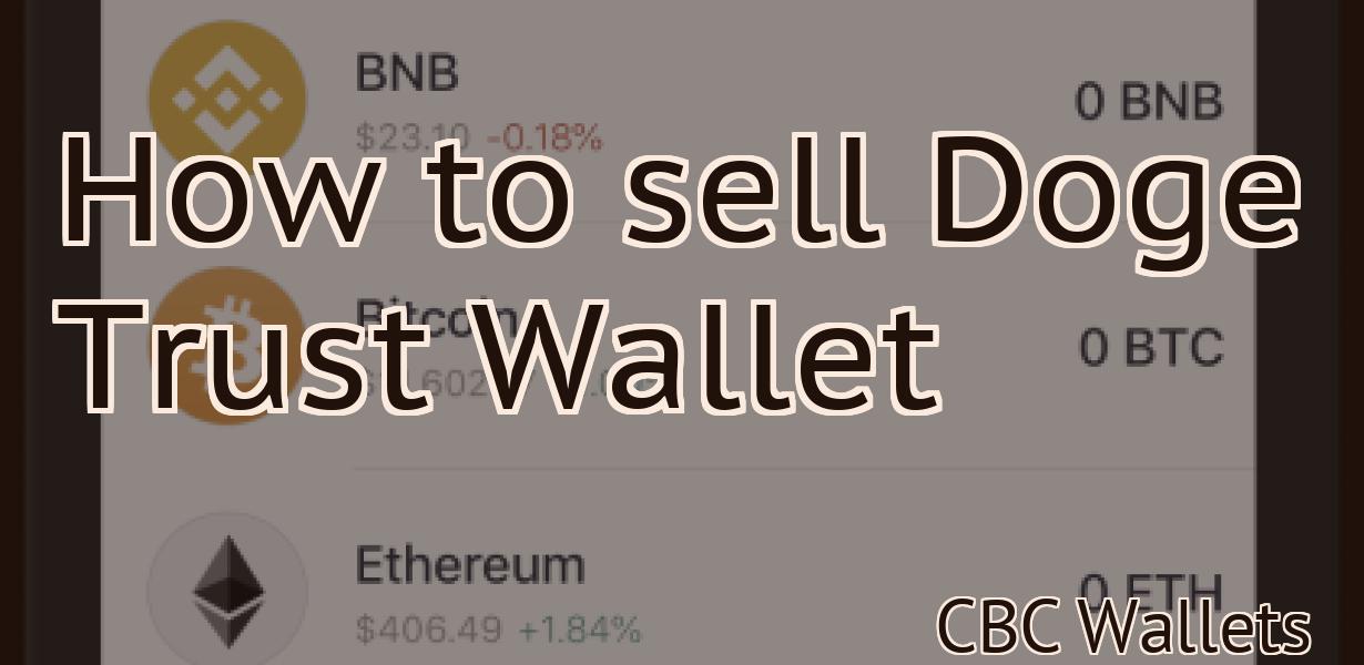 How to sell Doge Trust Wallet
