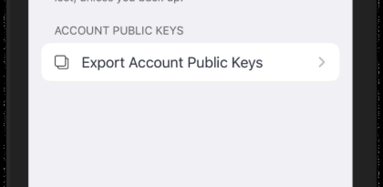 Tips for exporting public keys