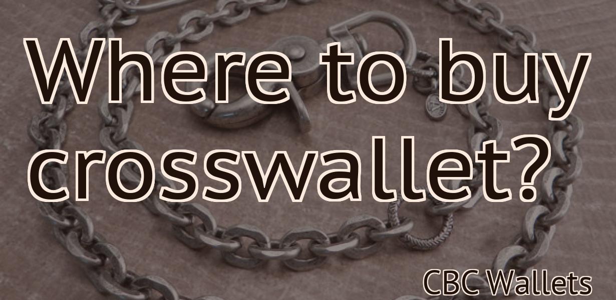 Where to buy crosswallet?