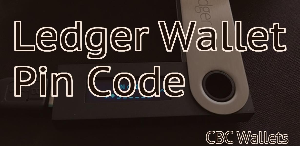 Ledger Wallet Pin Code