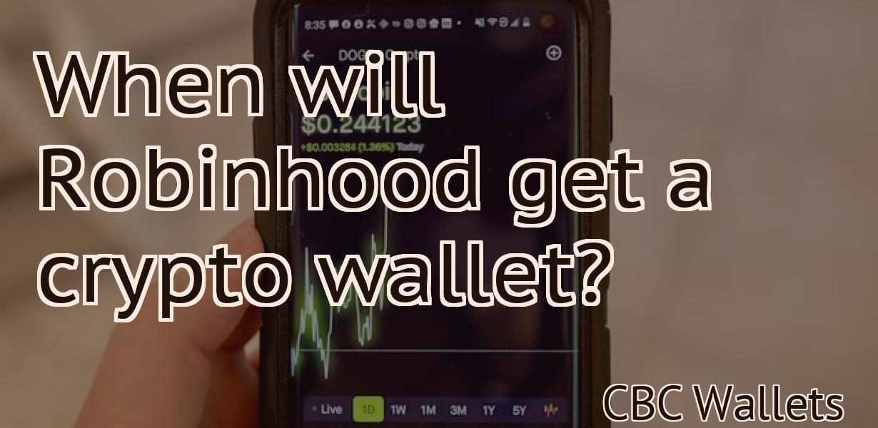 When will Robinhood get a crypto wallet?
