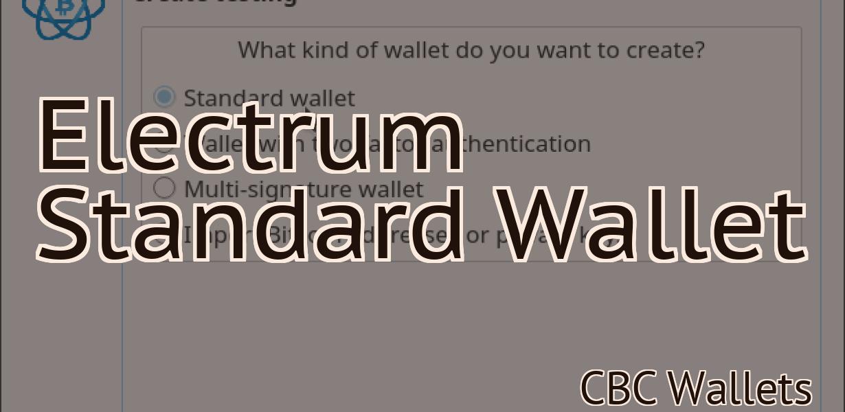 Electrum Standard Wallet