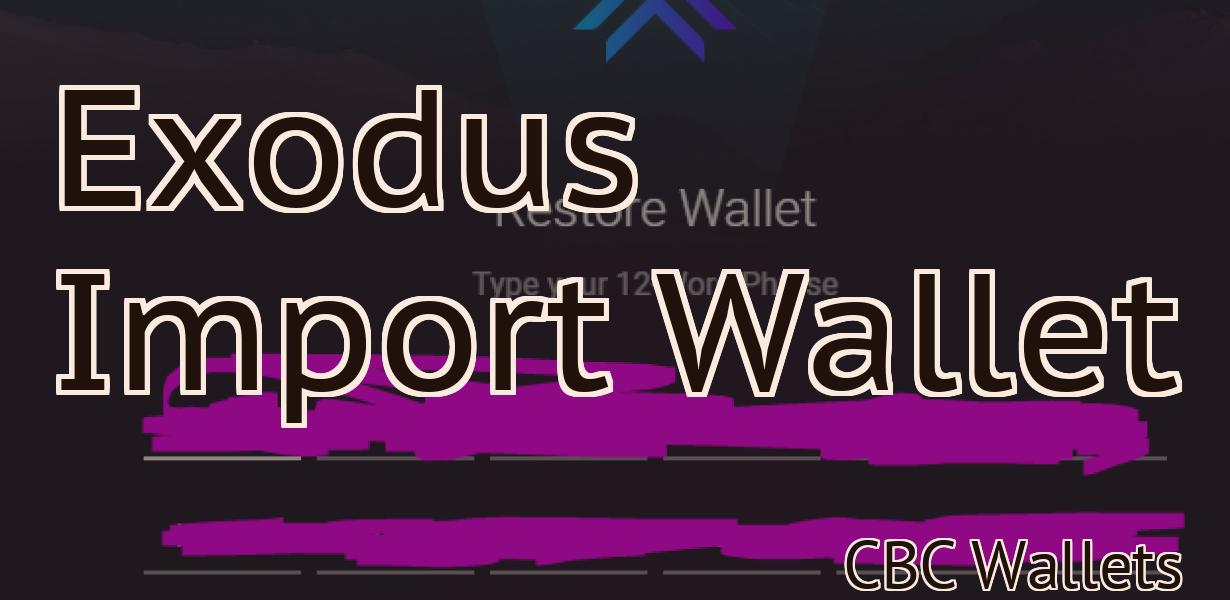 Exodus Import Wallet