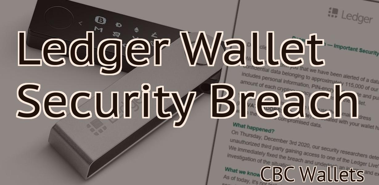 Ledger Wallet Security Breach