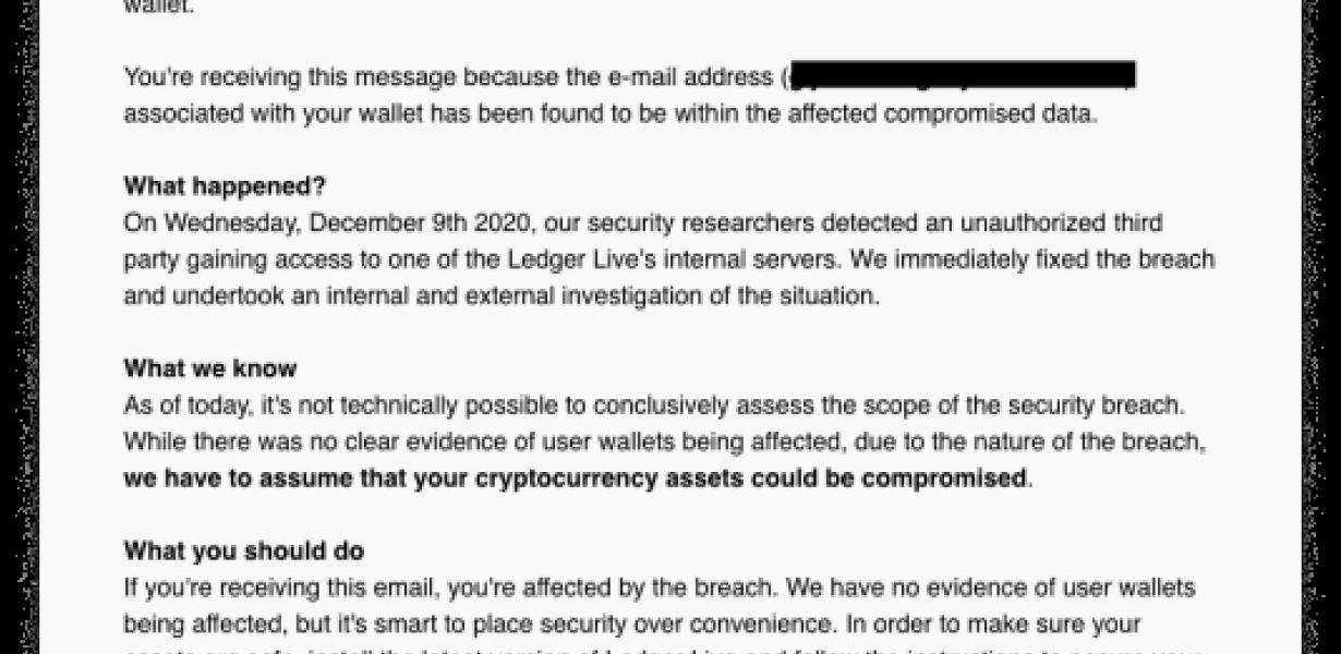 Ledger Wallet Security Breach: