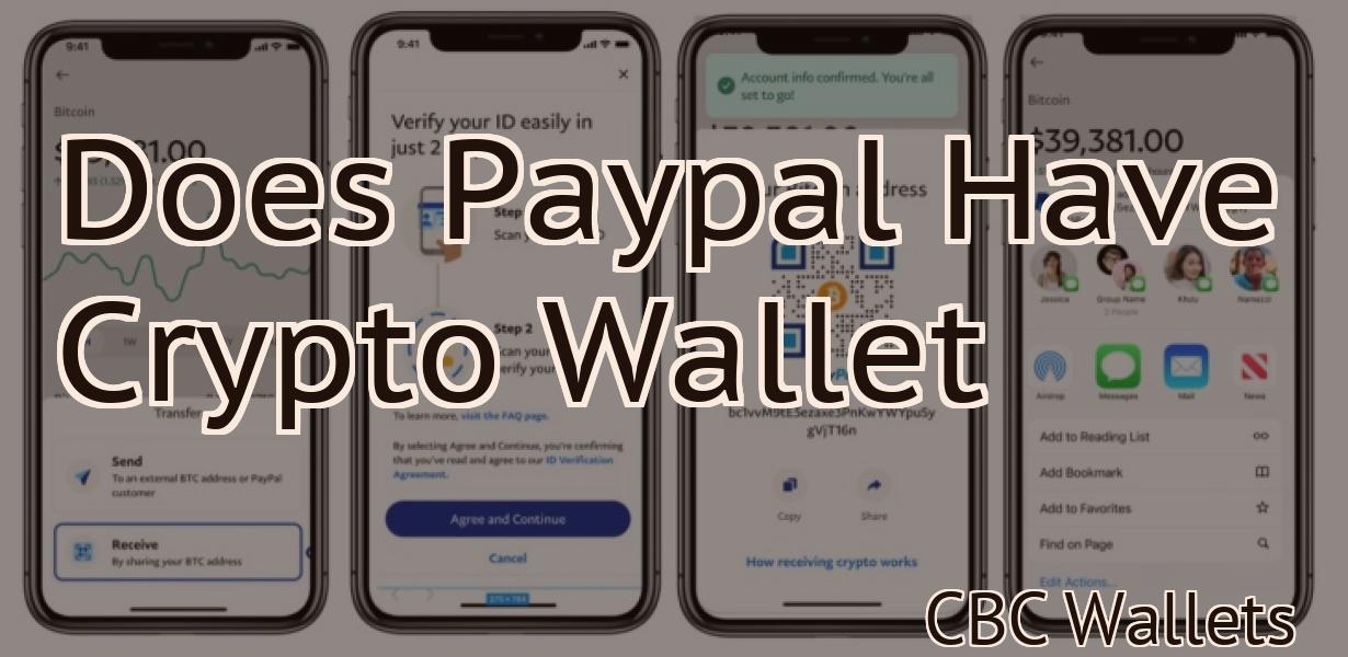Does Paypal Have Crypto Wallet