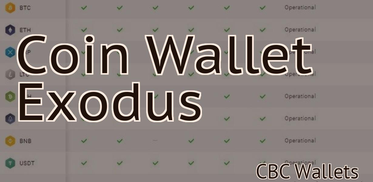 Coin Wallet Exodus