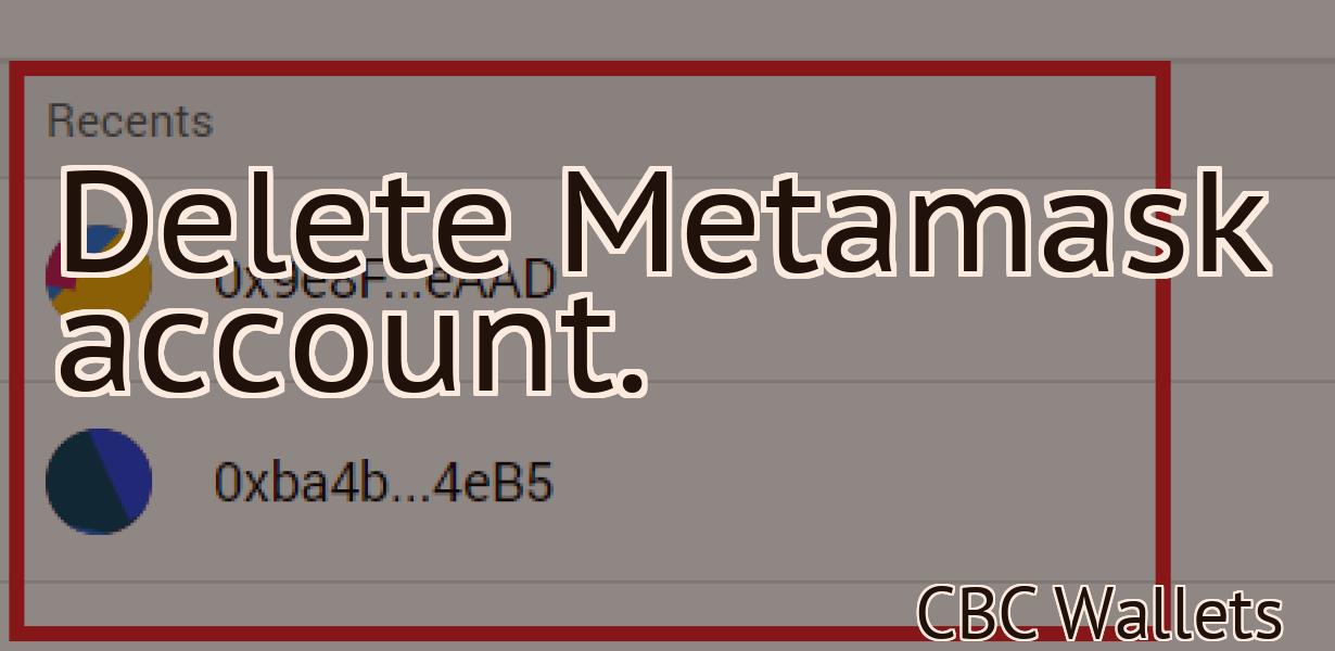Delete Metamask account.