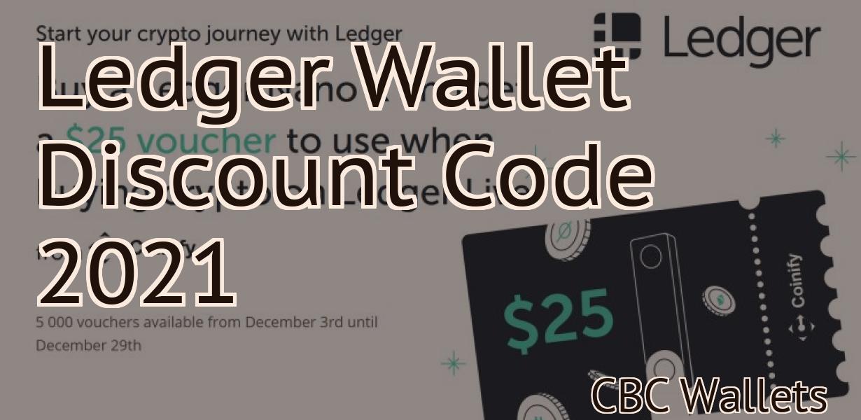 Ledger Wallet Discount Code 2021