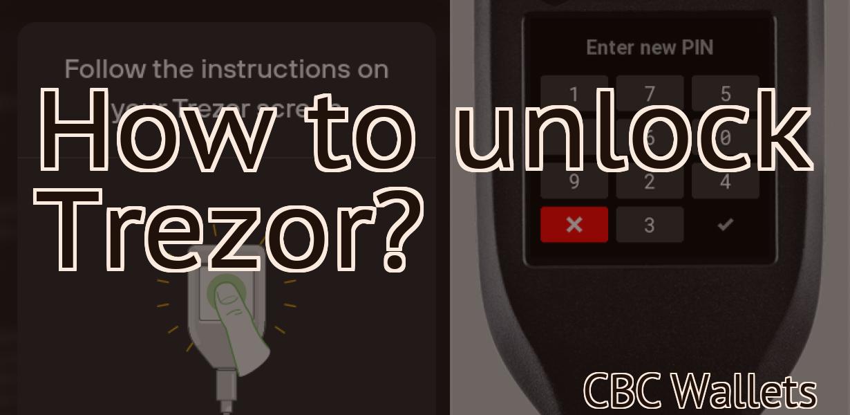 How to unlock Trezor?