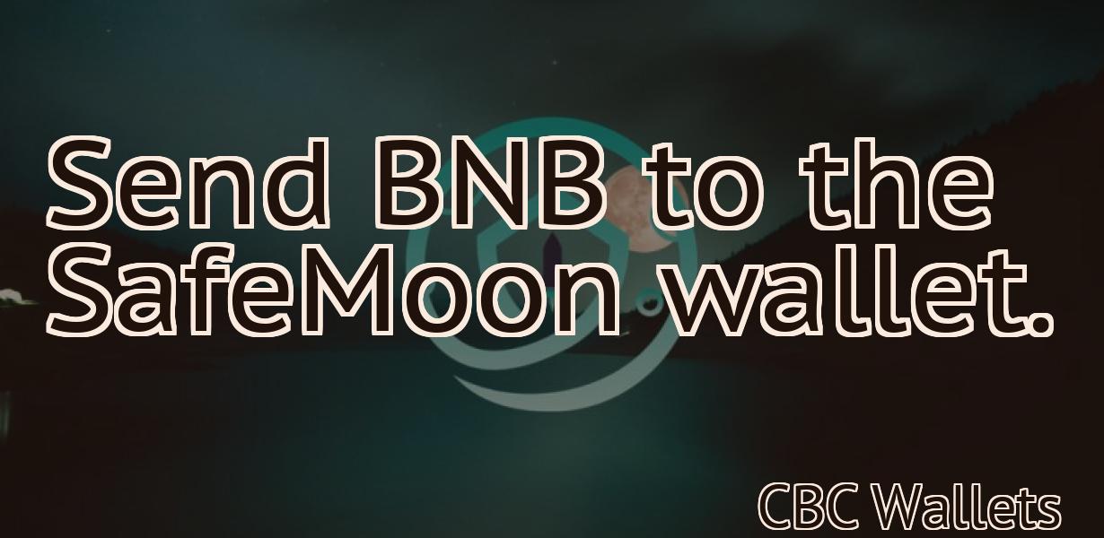 Send BNB to the SafeMoon wallet.