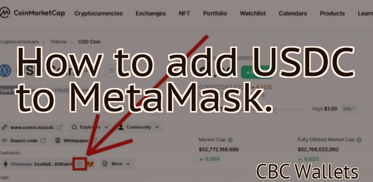 How to add USDC to MetaMask.