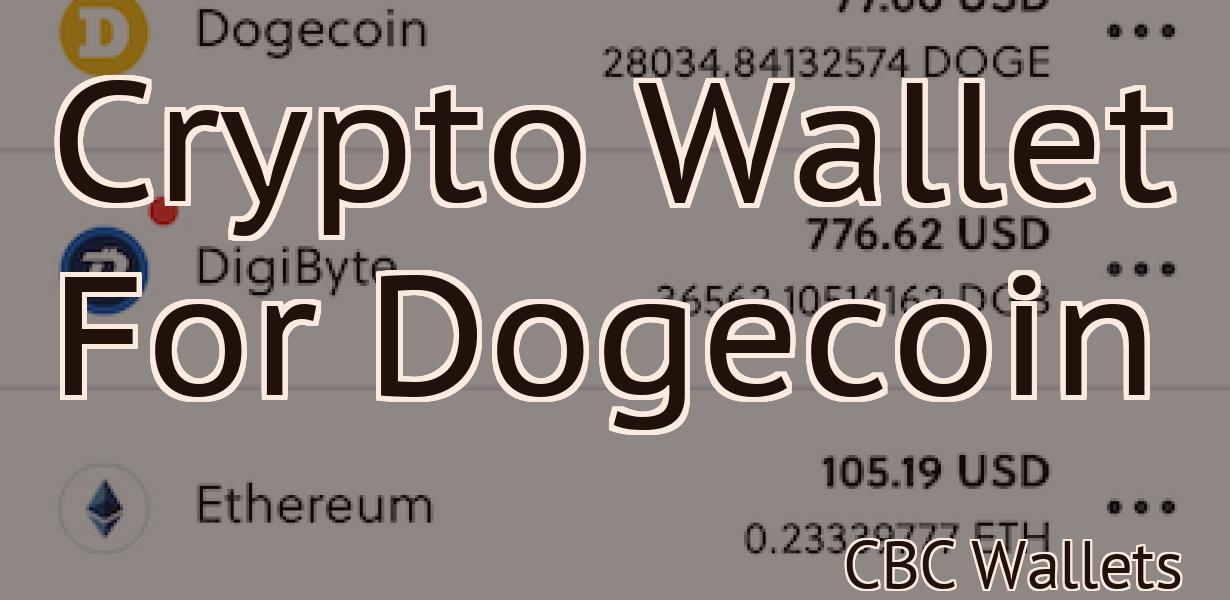 Crypto Wallet For Dogecoin
