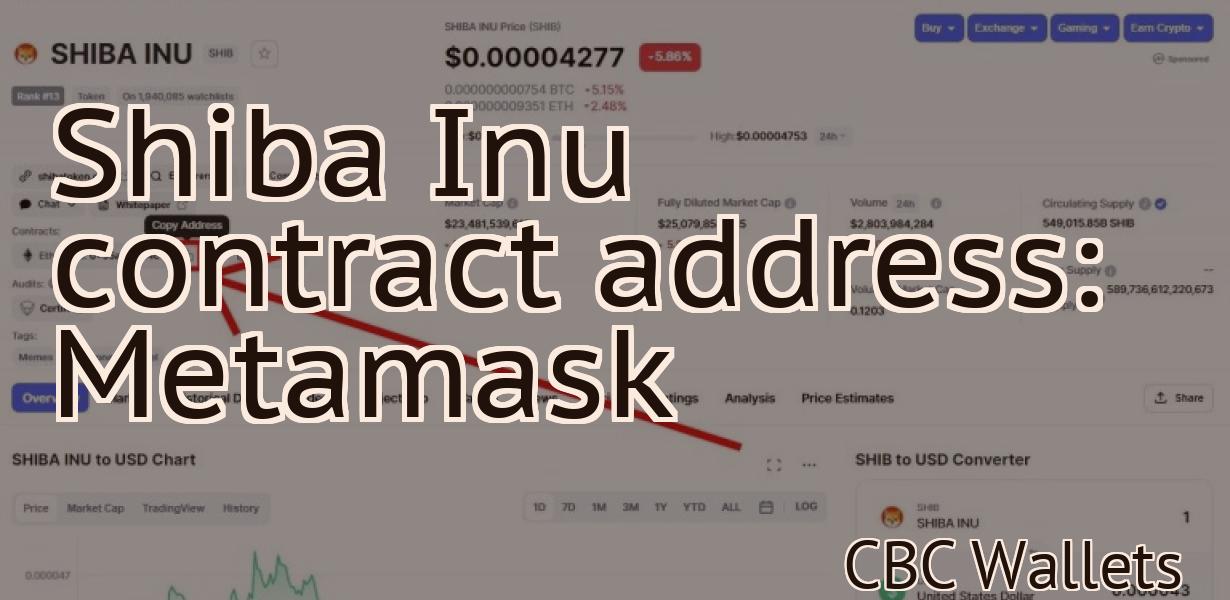 Shiba Inu contract address: Metamask